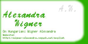 alexandra wigner business card